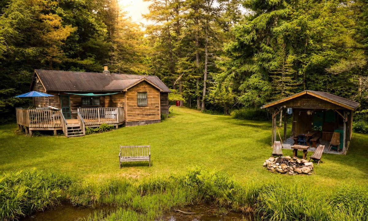 Terra Alta Cabin | Cozy Cabin w/Pavilion, Deck, Fireplace & FirePit