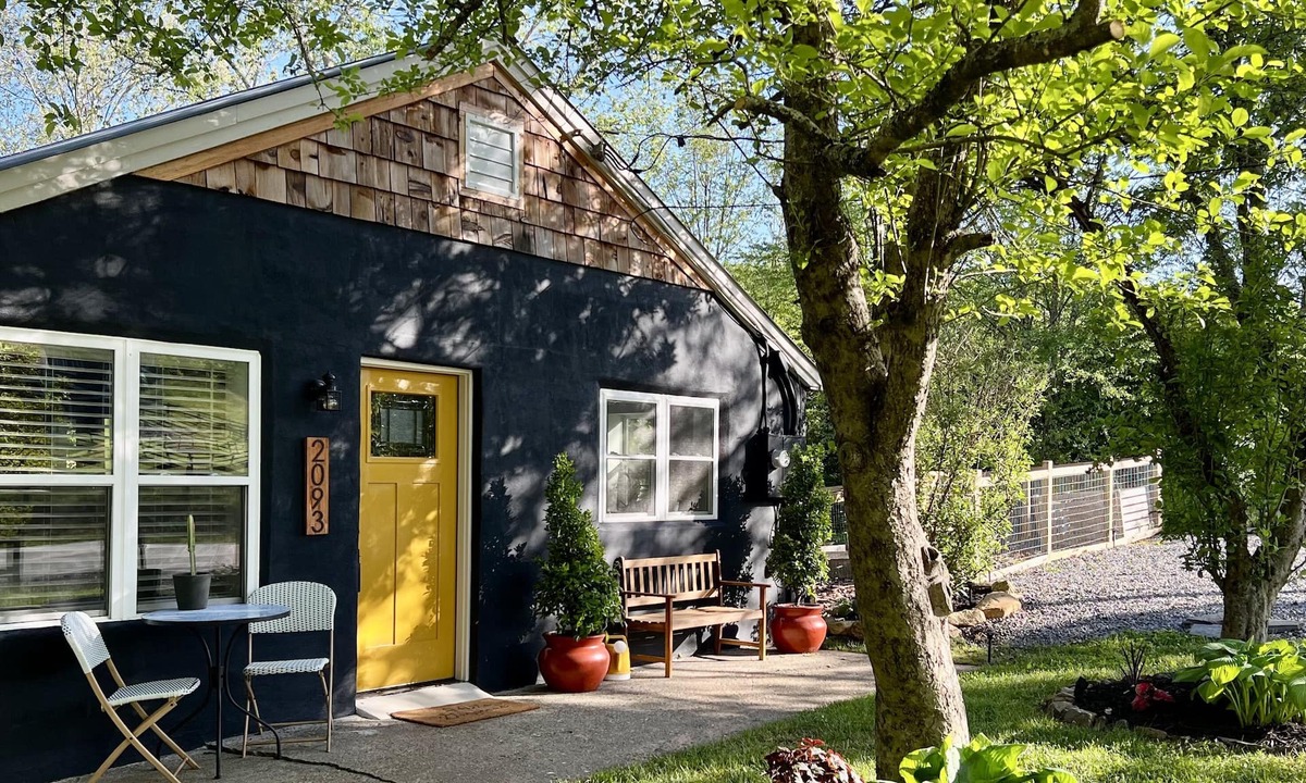 Fairview Cottage | Creekside Cottage w/Hot Tub near Asheville center