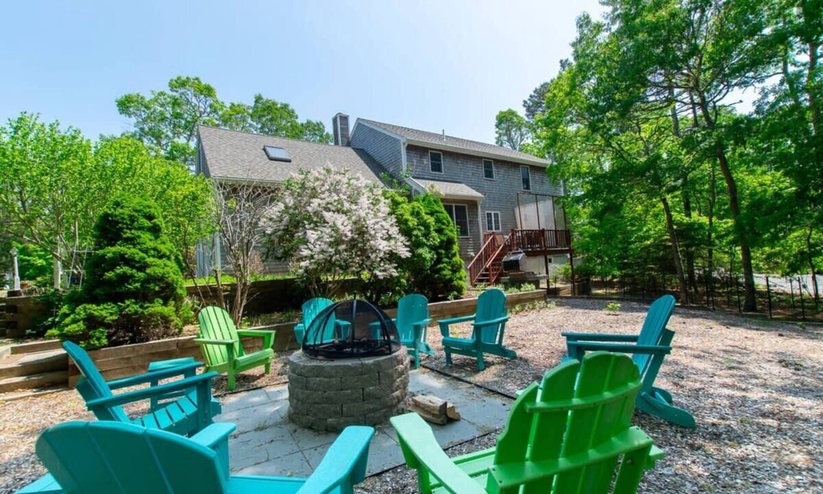 Northwest Harwich House | Fire Pit, Walk to Long Pond, Dogs Welcome!