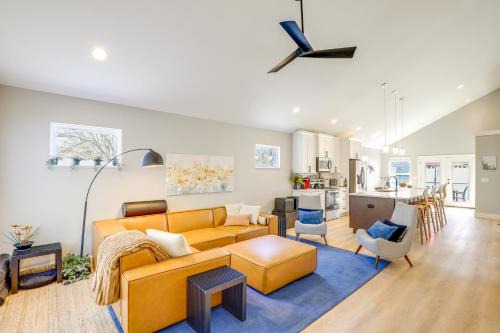 Asheville House | Hot Tub & Fire Pit: Chic Asheville Oasis