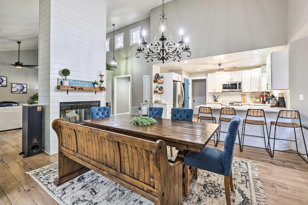 Rogers House | Lakefront Rogers Getaway w/Hot Tub & Deck!