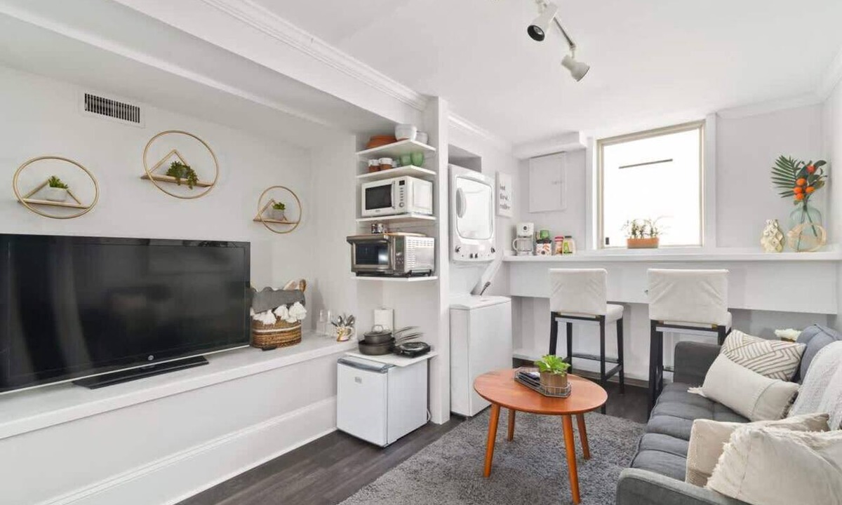 Asheville Apartment | Modern 1BR w/Workspace | Walk to Shops + Parks