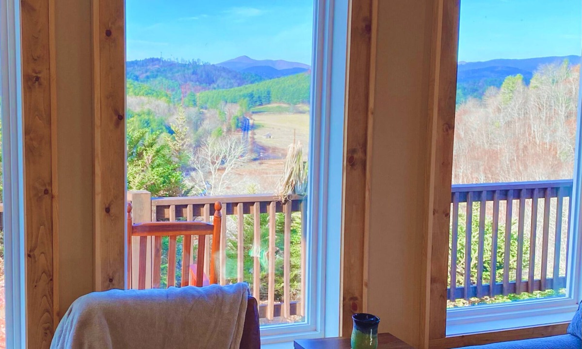 West Jefferson House | NEW! Mountain House on Retired Christmas Tree Farm