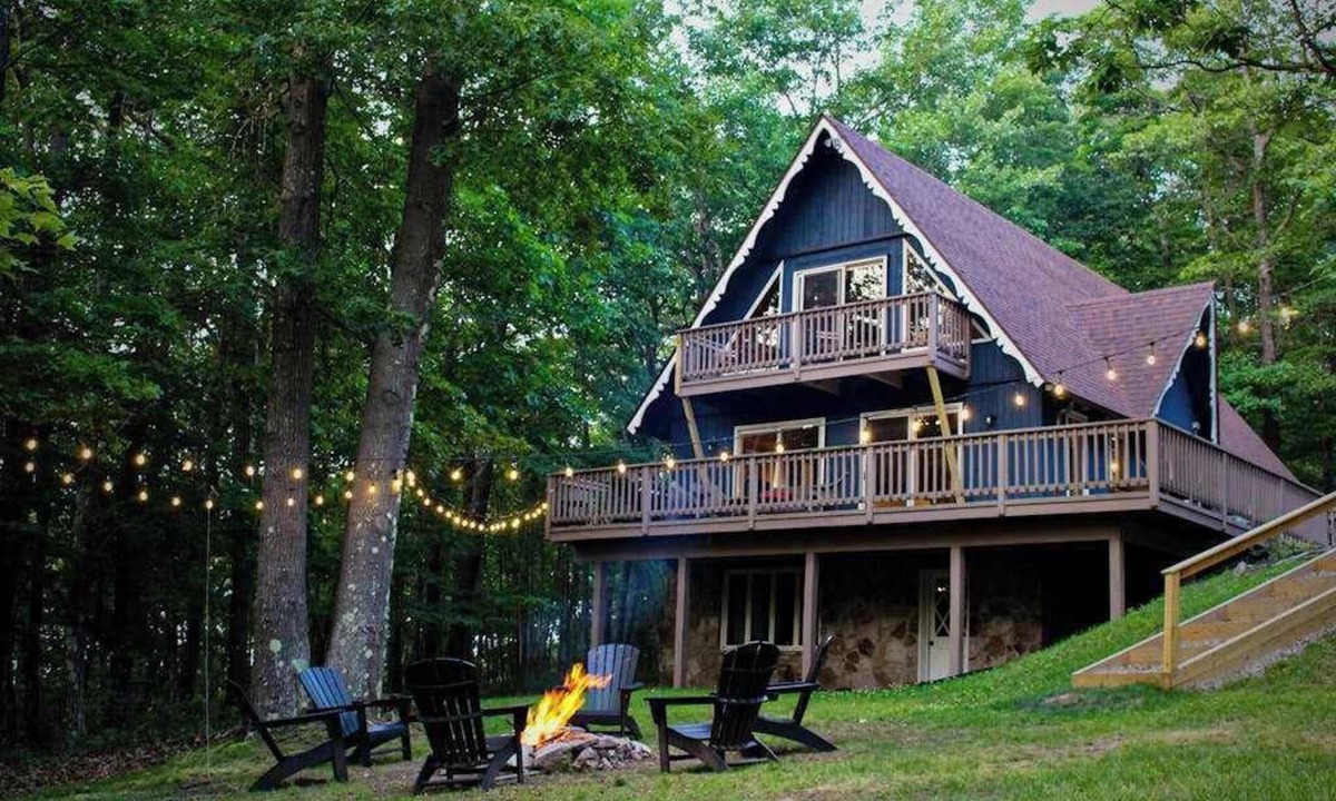 Swanton Ski Chalet | Rustic 4BR Chalet - MOUNTAIN VIEW - Swanton