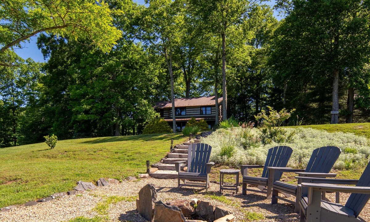 Todd Cabin | Rustic Log Cabin Near Todd with Hot Tub, Fire Pit & Mountain Views
