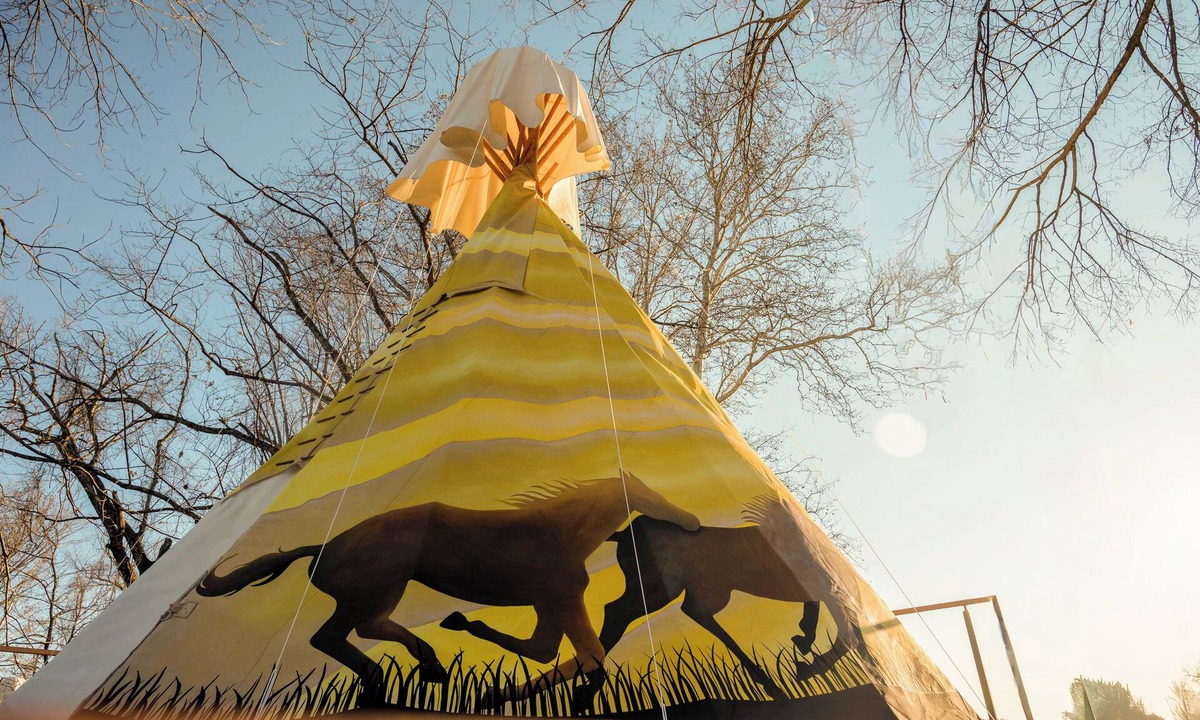 Farmers Resort | The Mane Attraction Teepee at The Edge—Riverfront Glamping in Salt Lick, KY