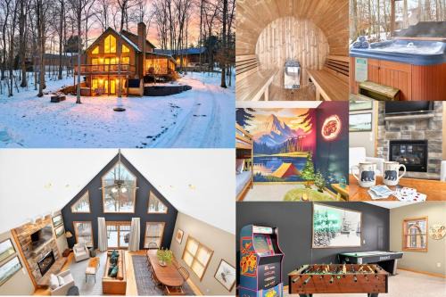McHenry Ski Chalet | Updated in 2026 Barrel Sauna Hot Tub GameRoom