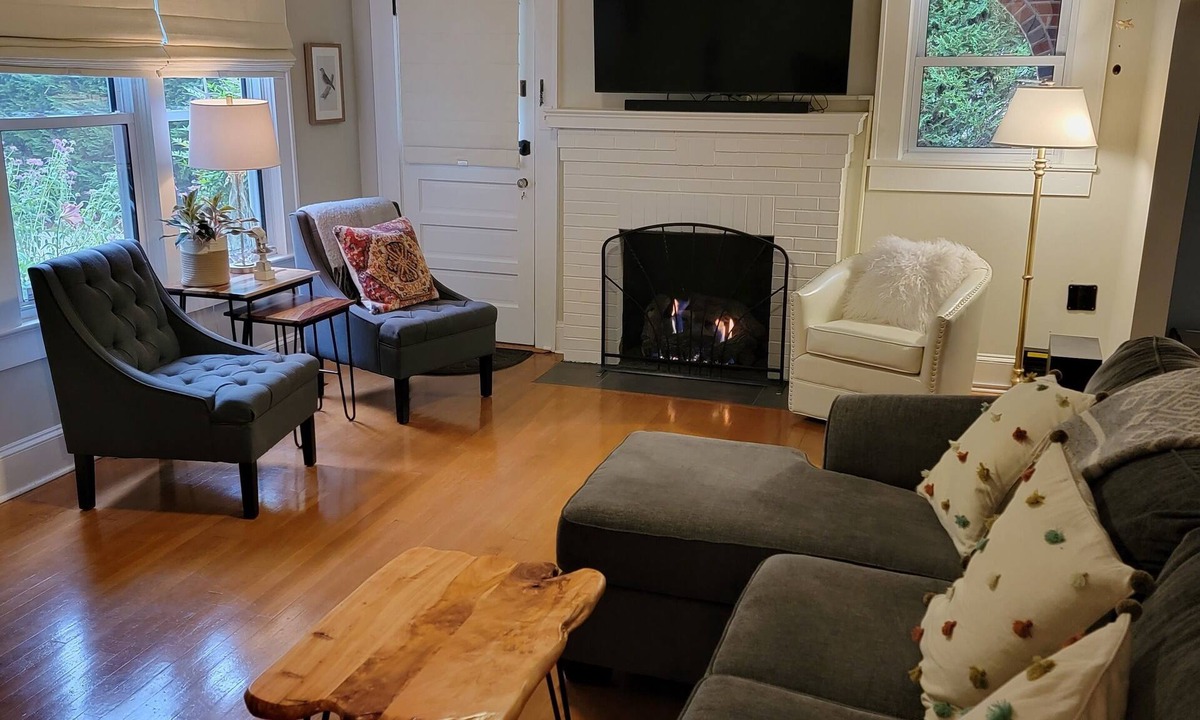 Morganton House | Walk to Downtown Morganton - 2BR/2BA - Private Fenced Yard