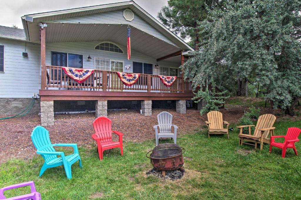 Show Low House | Waterfront Country Club Home with Fire Pit!