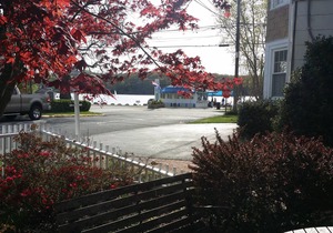 Large Waterfront Mystic Two Bedroom with Pretty Yard