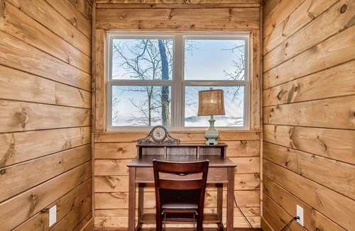 Chalet Village North Cabin | 2 King Suites Near Downtown Hot Tub 3 Pools Dog Friendly Mountain View