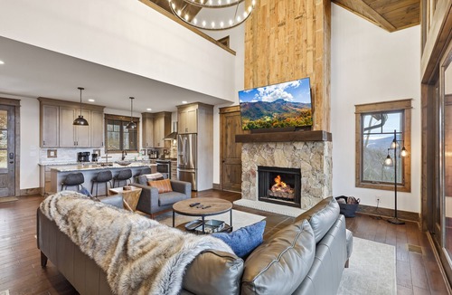Banner Elk Cabin | 3BR LUX Cabin w Firepit, Game Loft + Scenic Views!
