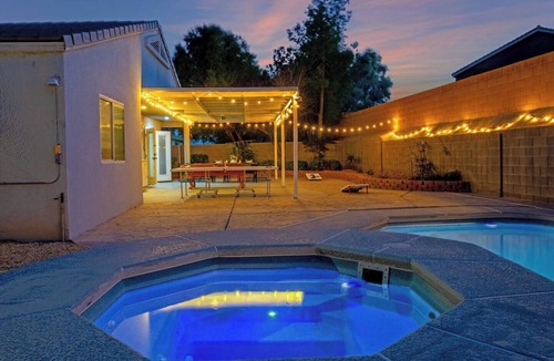 North Las Vegas House | 5BD Spacious Backyard, Arcades, Pool, Spa, Golf