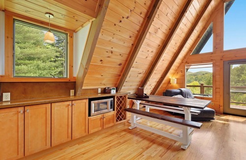 Crumpler Cabin | "A Frame Haven" - West Jefferson, NC Mountain Views with Hot Tub