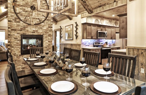 Chalet Village North Cabin | AMAZING Luxury Cabin! Stunning Views! Fire Pits! Playground! Theater! Game Room!