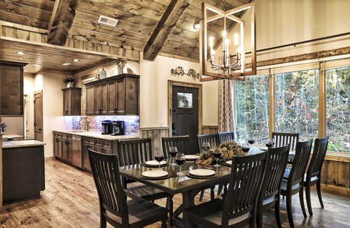 Chalet Village North Cabin | AMAZING Luxury Cabin! Stunning Views! Fire Pits! Playground! Theater! Game Room!