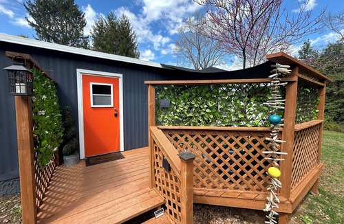 Swannanoa House | Artful Asheville Oasis ~ Private Hot Tub, Fire Pit, Peaceful Wooded Stay