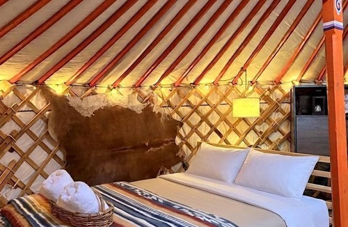 Burlington Cabin | Authentic Mongolian Yurt with Hot Tub Near Deep Creek Lake, West Virginia