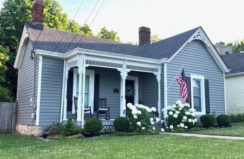 Midway Cottage | Beautiful 1901 Restored Cottage Pool near Keeneland Horse Park Bourbon Trail