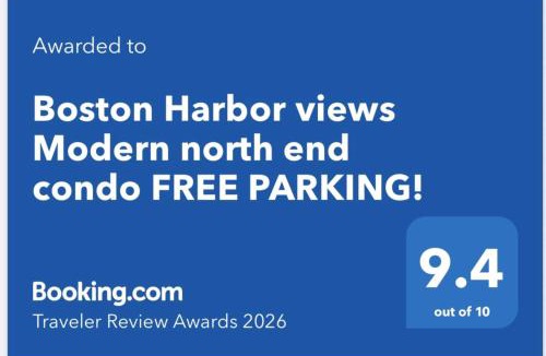 North End Apartment | Boston Harbor views Modern north end condo FREE PARKING!