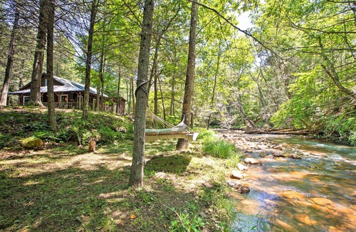 McDowell Cabin | Cabin on Mountain Stream, Surrounded by Forest