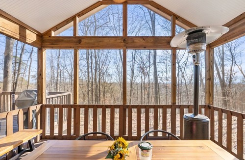 The Woods Ski Chalet | Cabin w/hot tub, fire pit & deck