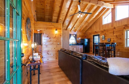 Stanton Cabin | Cozy Canopy- Hot Tub, Firepit, Covered Deck, WiFi