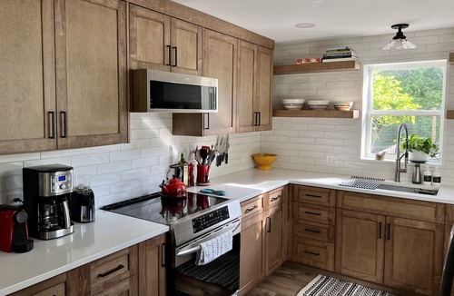Fairview Cottage | Creekside Cottage w/Hot Tub near Asheville center