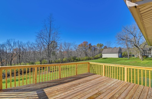 Owenton House | Deck w/Scenic Wooded Views: Home in Owenton!