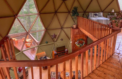 Grassy Creek Cabin | Discover Your Cool Escape - Geodesic Dome w/Hot Tub, & Private!