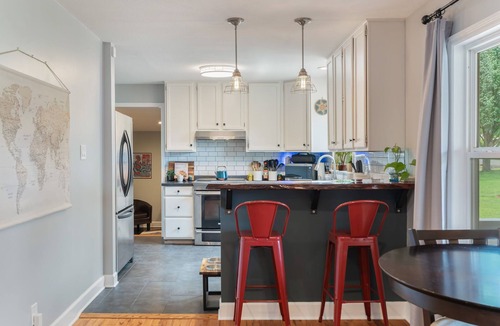 Knoxville House | Eclectic SoKno Home Near UT & Trails Fire Pit, Porch, Dog Friendly