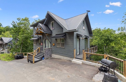Sevierville Cabin | Enjoy the "Calm On The Water" in a Relaxing Luxurious Pool Cabin on the Lake!