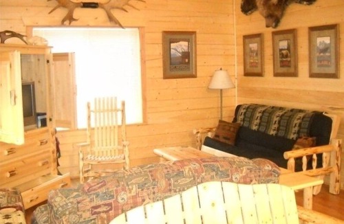 Sterling Cabin | Fish on Log Cabin Rental Got Fish We Do!