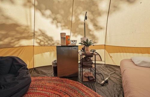 Stanton Other | Forest Glamping Retreat with Hot Tub & Fire in Red River Gorge, Wooded with Full Bath House