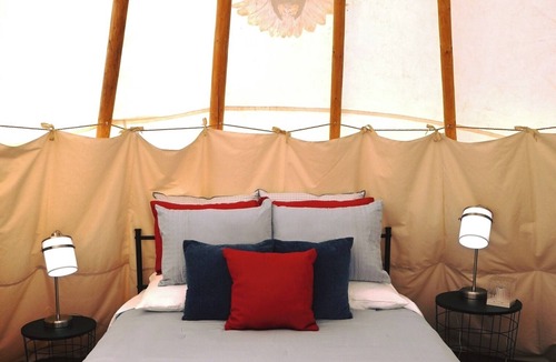 Farmers Resort | Free Bird Teepee at The Edge—Unique Riverfront Glamping in Salt Lick, KY