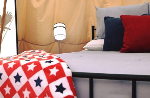 Farmers Resort | Free Bird Teepee at The Edge—Unique Riverfront Glamping in Salt Lick, KY