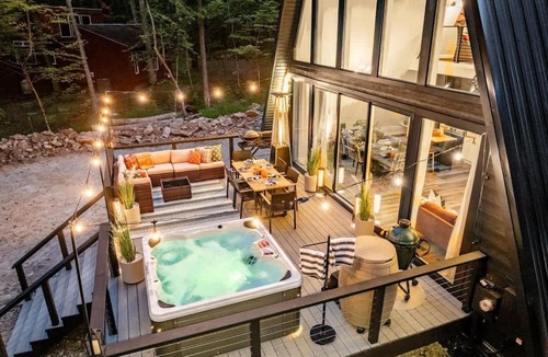Berkeley Springs House | Frog Hollow - A-Frame & Hot Tub - Stay with Branch