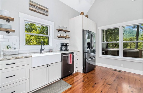 Black Mountain House | Hilltop Haven w/Hot Tub, Mountain Views & Game Room