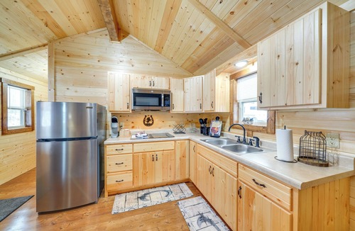 La Grange Cabin | Horse Farm Retreat w/Pond View Near Louisville