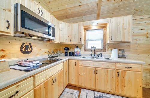 La Grange Cabin | Horse Farm Retreat w/Pond View Near Louisville