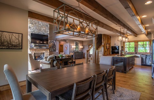 Banner Elk Cabin | Howling at the Moon - 4Bed 4 bath with hot tub in Eagles Nest with views, fire pit, game room