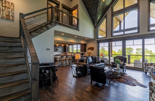 Banner Elk Cabin | Just Bluffin' at Eagles Nest - Hot Tub, Views, Firepit, Pets