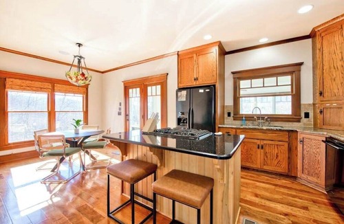 Mill Spring House | Lakeview retreat with Free Wifi, hot tub, fireplaces, patio, balcony, & grill