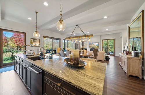 Banner Elk House | Maynard Rocks IV at Elk Creek - Hot tub, creekside setting, firepit