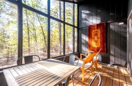The Woods House | Modern Forest Cabin with Hot Tub, Screened Porch & Resort Access Near Hedgesville, WV