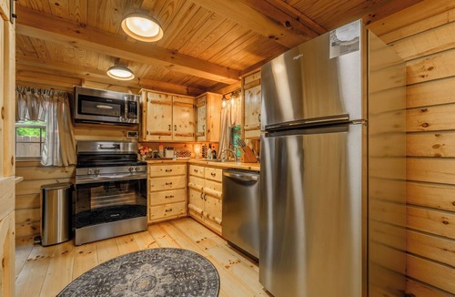 Elizabethton Cabin | Monarch Mountain Luxury Cabins w Hot Tub and Pet Friendly Cabin B