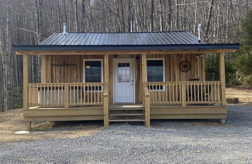 Rock Cave Cabin | Mountain Meadow Cabin with hot tub, beautiful view, WiFi!, secluded and peaceful