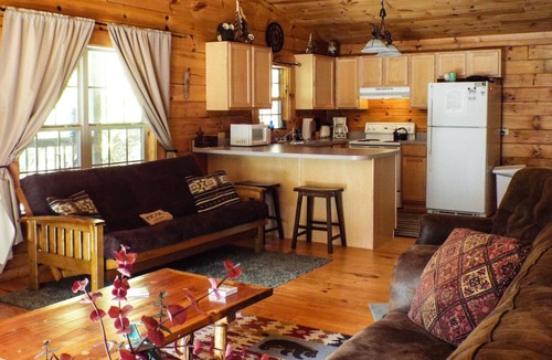 Zionville Cabin | Mountain View - Hot Tub - Mountain View Sleeps 6 - Dog/Pet Friendly -