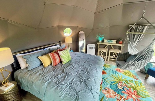 Farmers Resort | Naut on Call Geodome at The Edge—Unique Riverfront Glamping in Salt Lick, KY