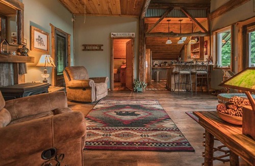 Laurel Bloomery Cabin | Near Damascus, Timber Framed 1800's Barn on Lovely Horse Farm , Custom Crafted